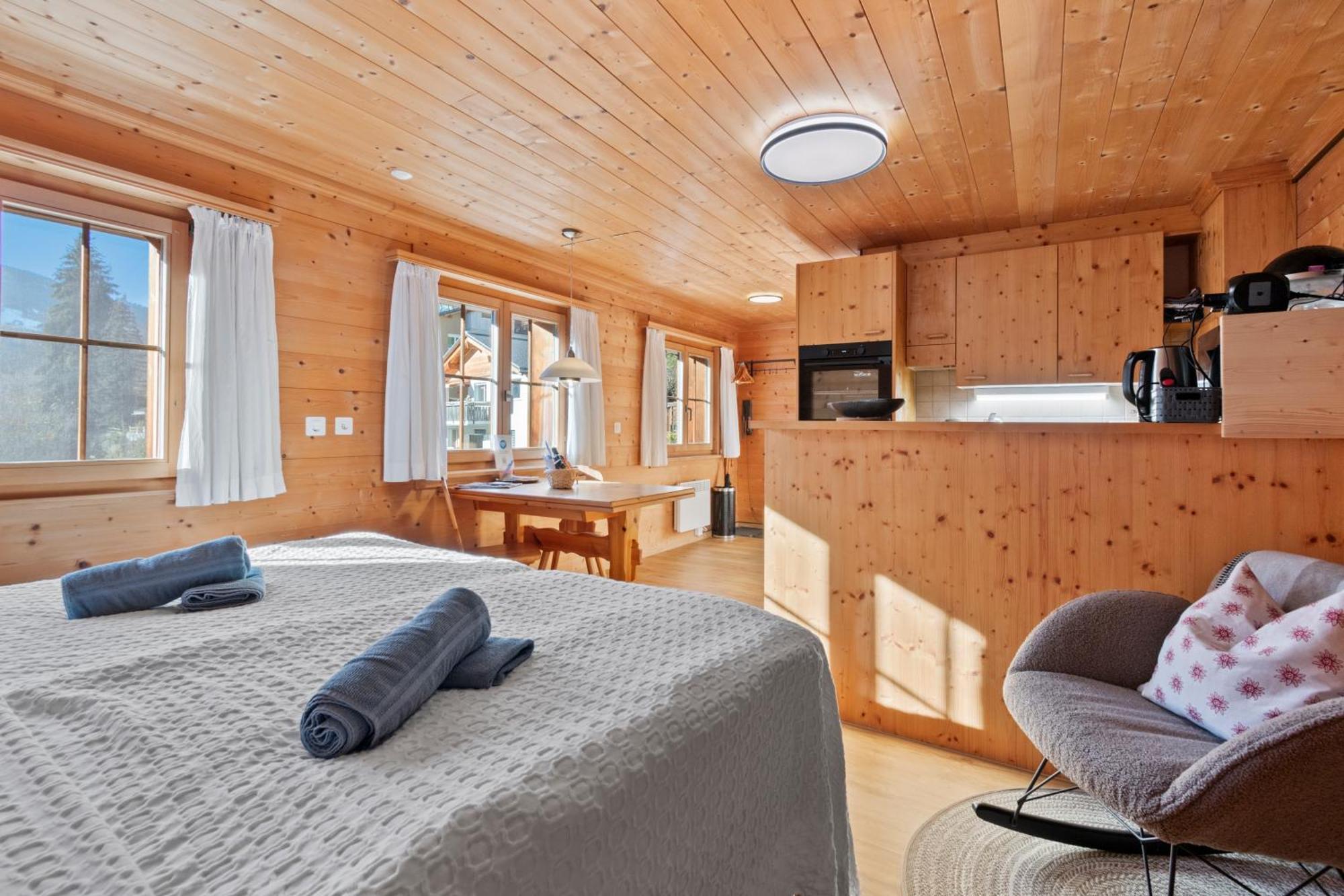 Gemuetliches Chalet Mit Privater Sauna Und Schoener Aussicht Küblis Eksteriør bilde