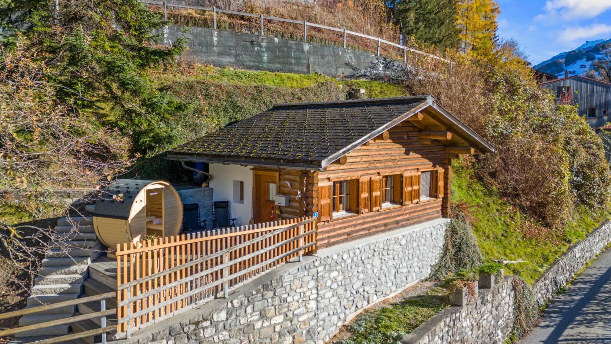 Gemuetliches Chalet Mit Privater Sauna Und Schoener Aussicht Küblis Eksteriør bilde